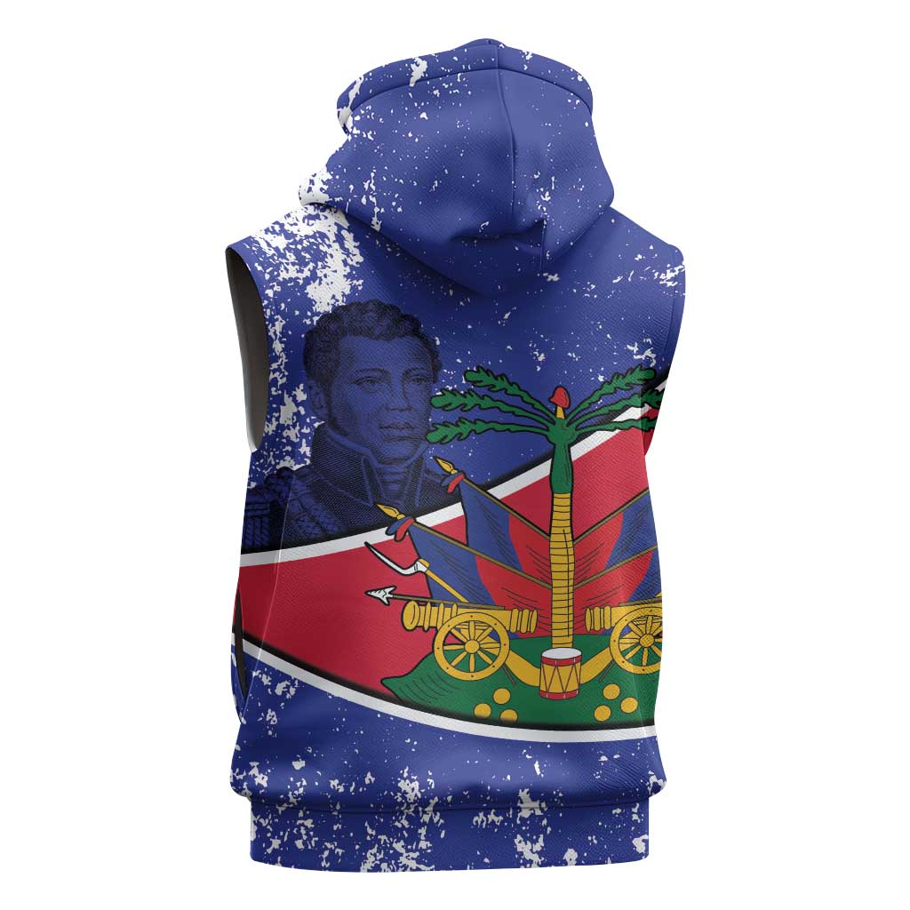 Republic of Haiti 1806-1820 Sleeveless Hoodie Alexandre Petion With Coat Of Arms - Wonder Print Shop