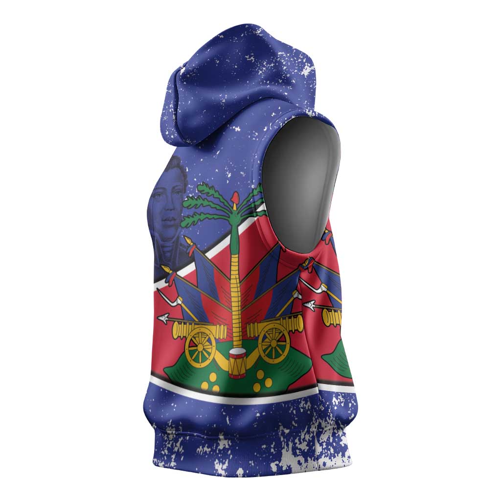 Republic of Haiti 1806-1820 Sleeveless Hoodie Alexandre Petion With Coat Of Arms - Wonder Print Shop