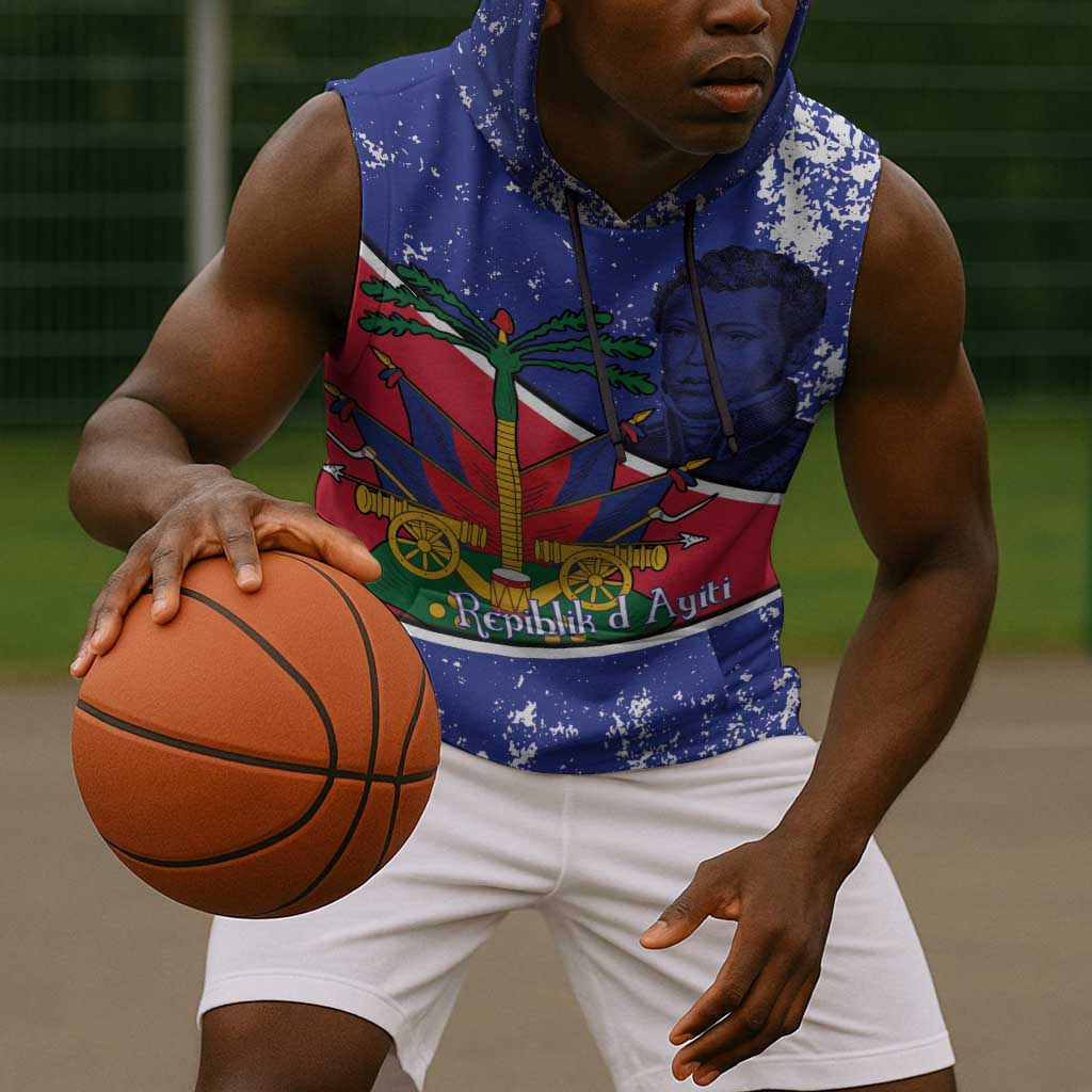 Republic of Haiti 1806-1820 Sleeveless Hoodie Alexandre Petion With Coat Of Arms - Wonder Print Shop