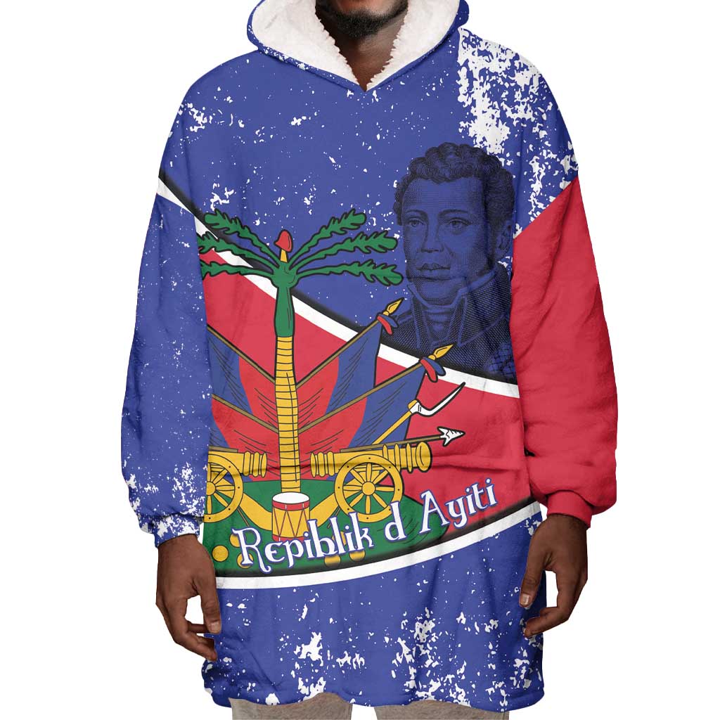 Republic of Haiti 1806-1820 Wearable Blanket Hoodie Alexandre Petion With Coat Of Arms - Wonder Print Shop