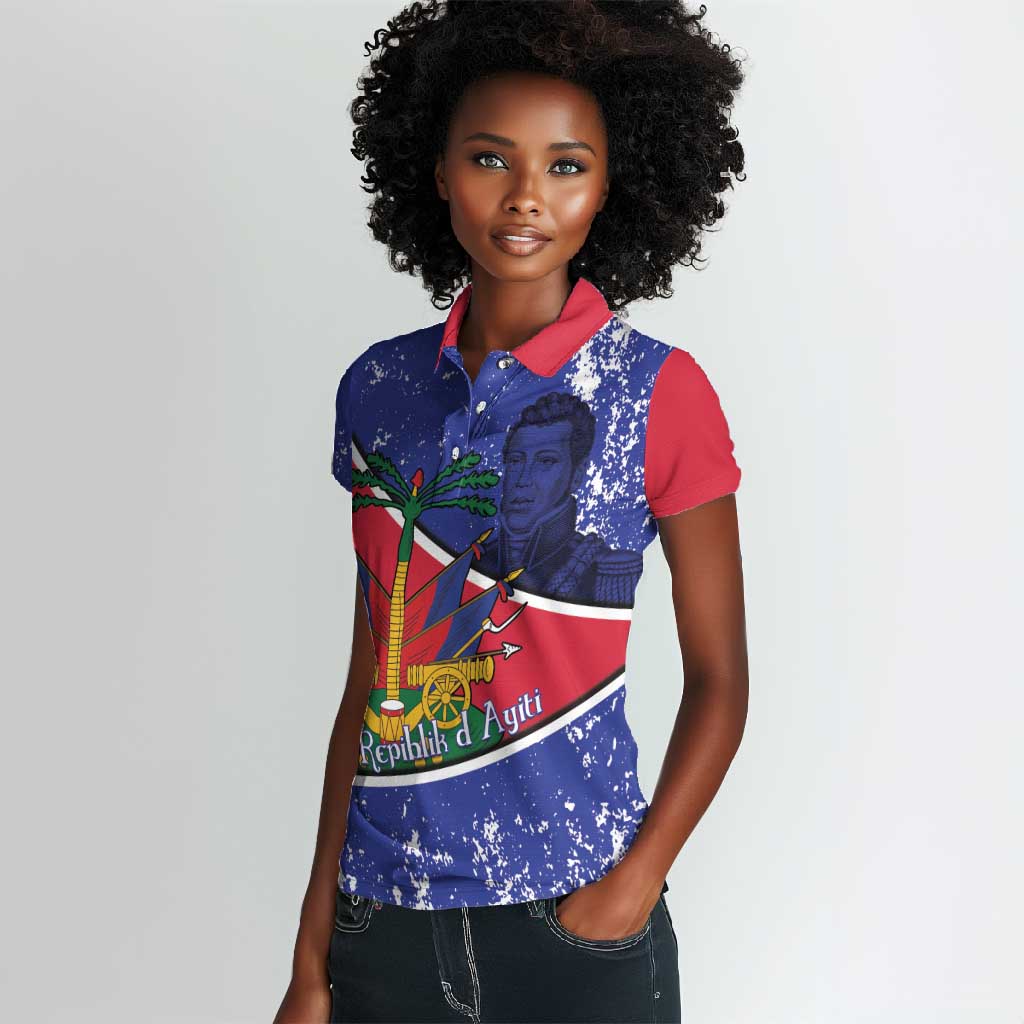Republic of Haiti 1806-1820 Women Polo Shirt Alexandre Petion With Coat Of Arms LT14