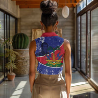 Republic of Haiti 1806-1820 Women Sleeveless Polo Shirt Alexandre Petion With Coat Of Arms - Wonder Print Shop