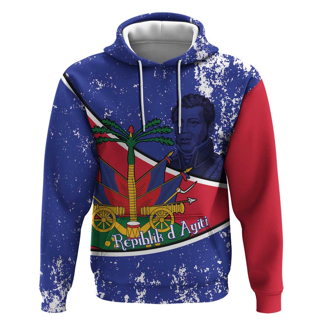 Republic of Haiti 1806-1820 Zip Hoodie Alexandre Petion With Coat Of Arms - Wonder Print Shop