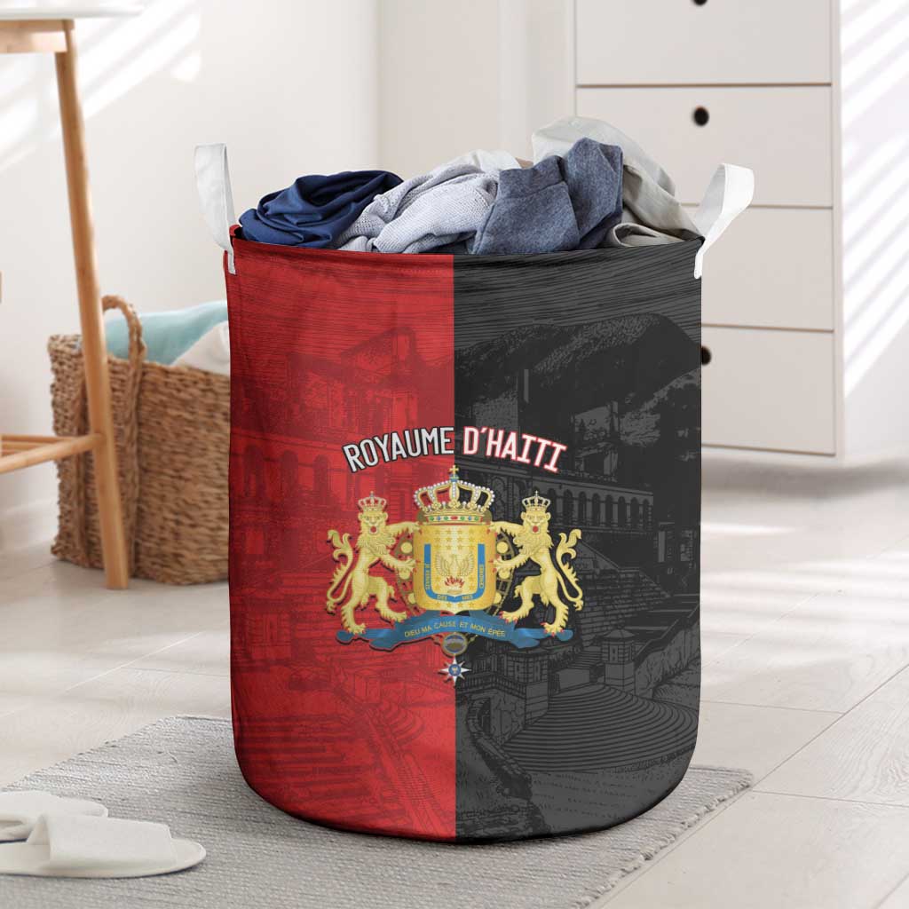 Kingdom of Haiti Laundry Basket Sans-Souci Palace Flag Style - Wonder Print Shop