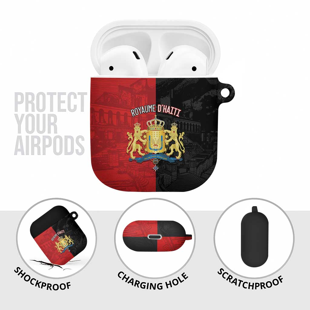 Kingdom of Haiti AirPods Case Sans-Souci Palace Flag Style - Wonder Print Shop