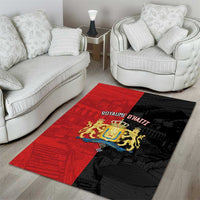 Kingdom of Haiti Area Rug Sans-Souci Palace Flag Style - Wonder Print Shop