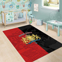 Kingdom of Haiti Area Rug Sans-Souci Palace Flag Style - Wonder Print Shop