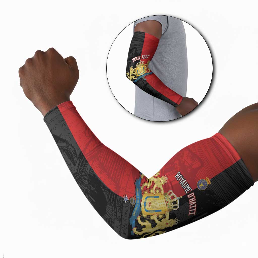 Personalized Kingdom of Haiti Arm Sleeves Sans-Souci Palace Flag Style - Wonder Print Shop