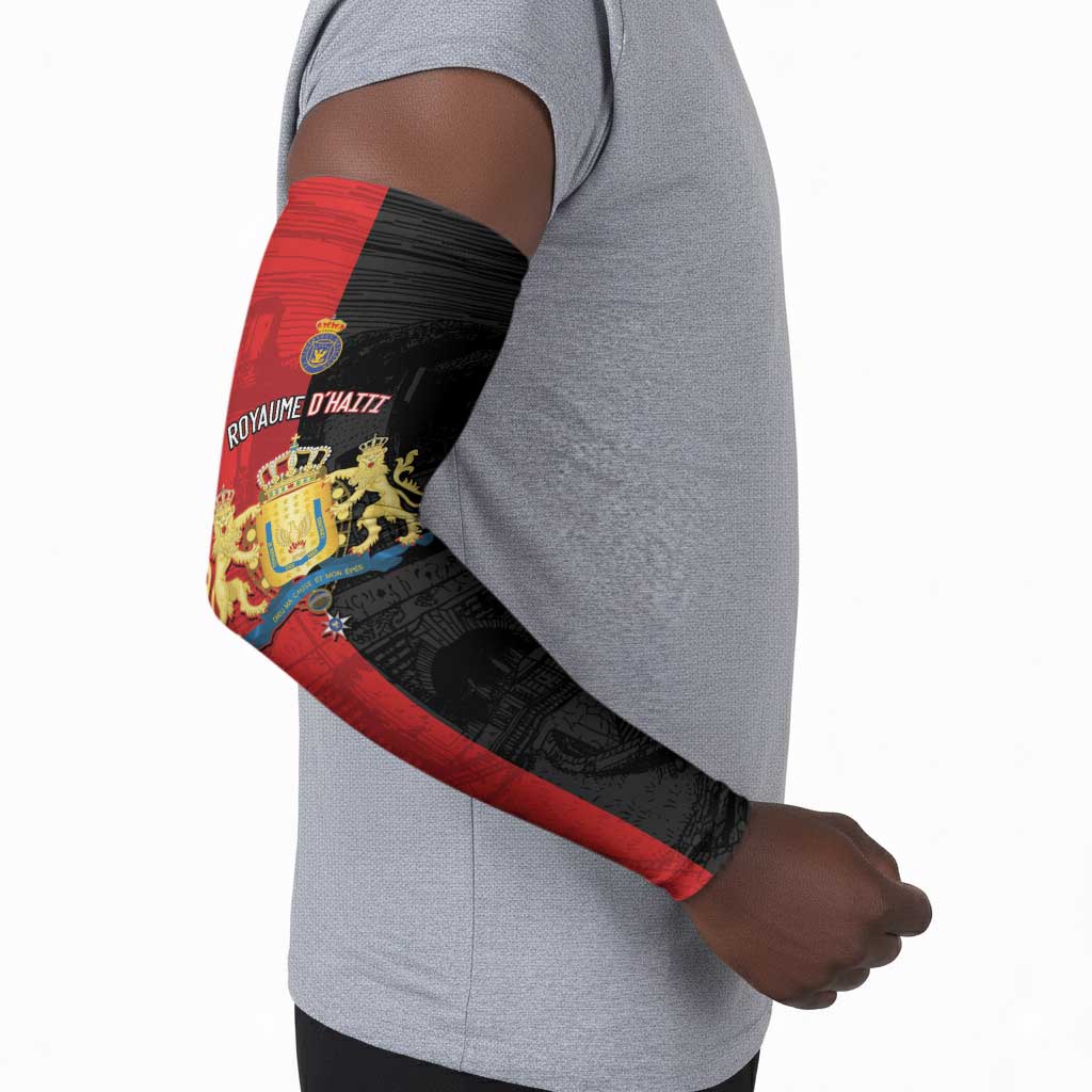 Personalized Kingdom of Haiti Arm Sleeves Sans-Souci Palace Flag Style - Wonder Print Shop
