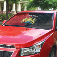 Kingdom of Haiti Auto Sun Shade Sans-Souci Palace Flag Style - Wonder Print Shop