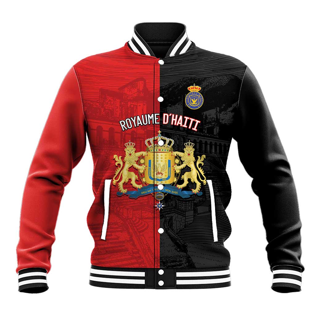 Personalized Kingdom of Haiti Baseball Jacket Sans-Souci Palace Flag Style - Wonder Print Shop
