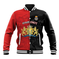 Personalized Kingdom of Haiti Baseball Jacket Sans-Souci Palace Flag Style - Wonder Print Shop