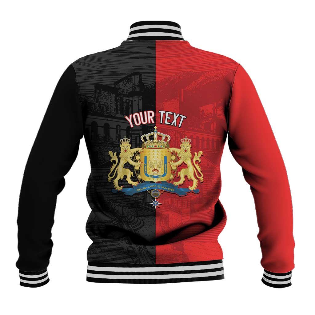 Personalized Kingdom of Haiti Baseball Jacket Sans-Souci Palace Flag Style - Wonder Print Shop