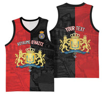 Personalized Kingdom of Haiti Basketball Jersey Sans-Souci Palace Flag Style - Wonder Print Shop