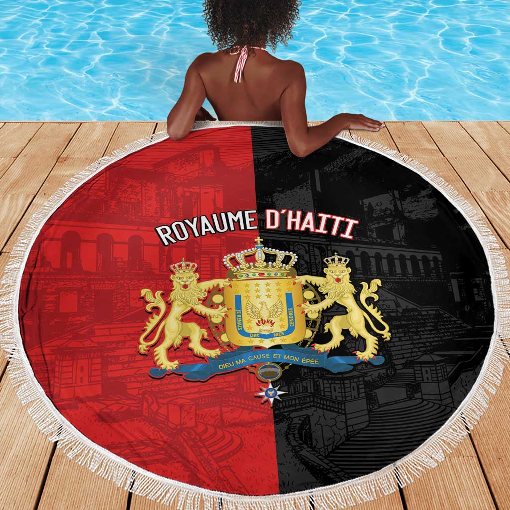Kingdom of Haiti Beach Blanket Sans-Souci Palace Flag Style - Wonder Print Shop
