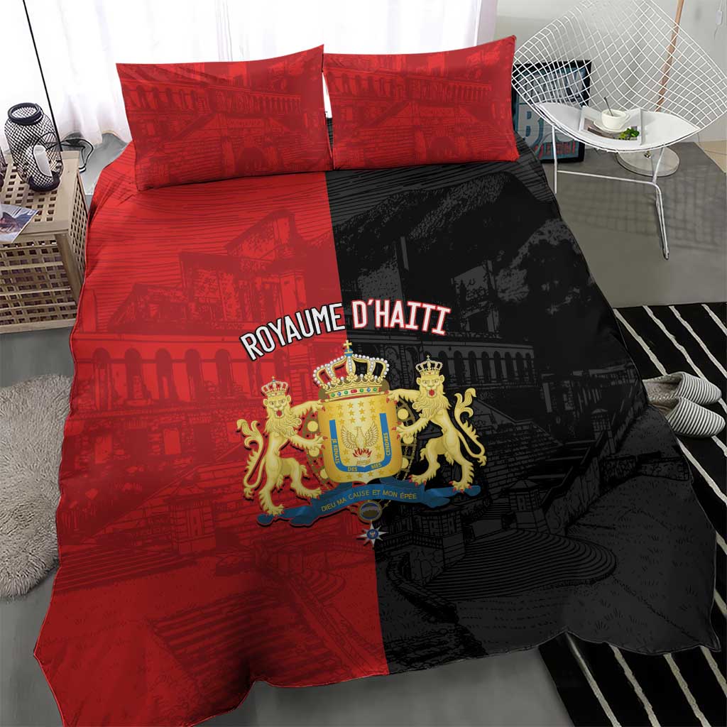 Kingdom of Haiti Bedding Set Sans-Souci Palace Flag Style - Wonder Print Shop