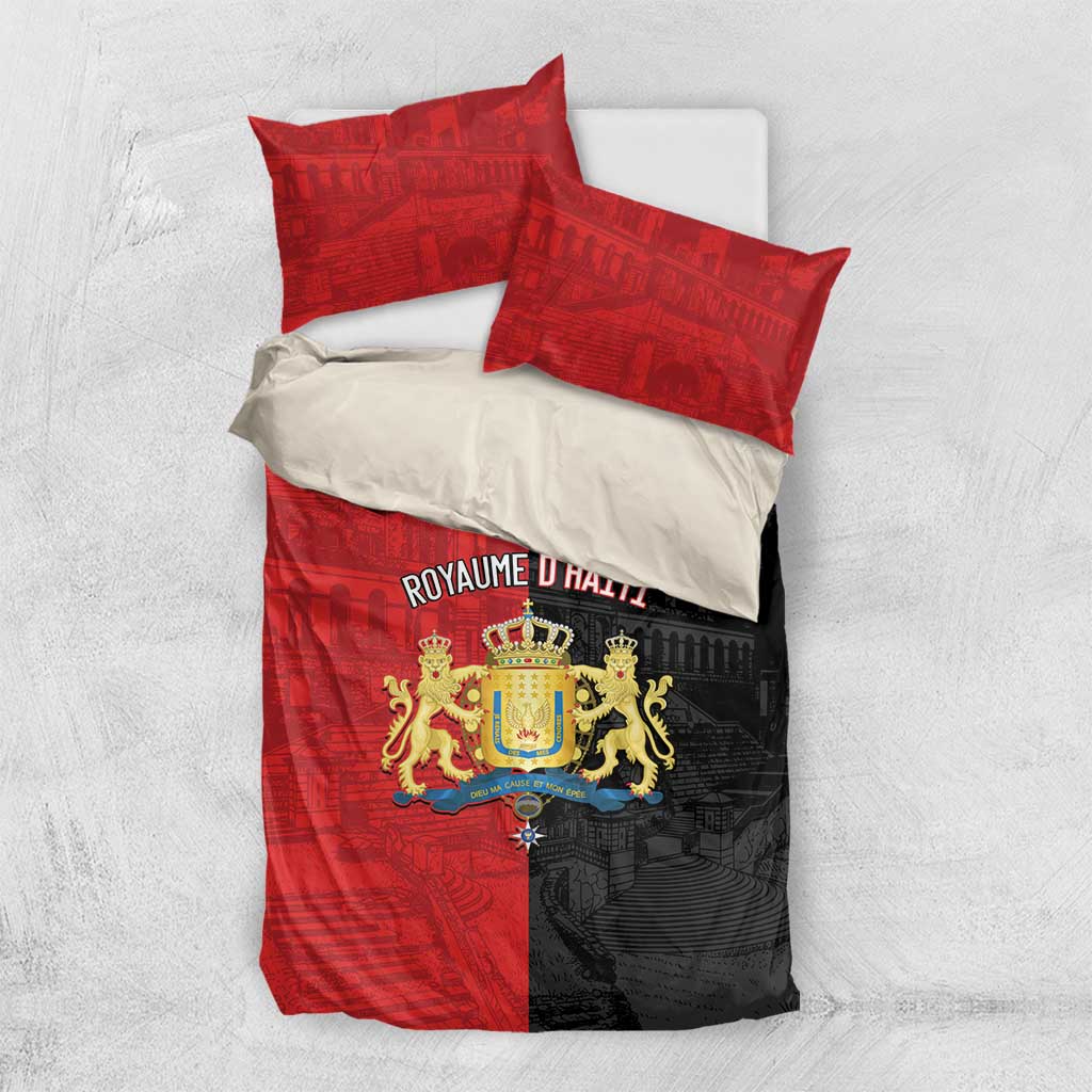 Kingdom of Haiti Bedding Set Sans-Souci Palace Flag Style - Wonder Print Shop