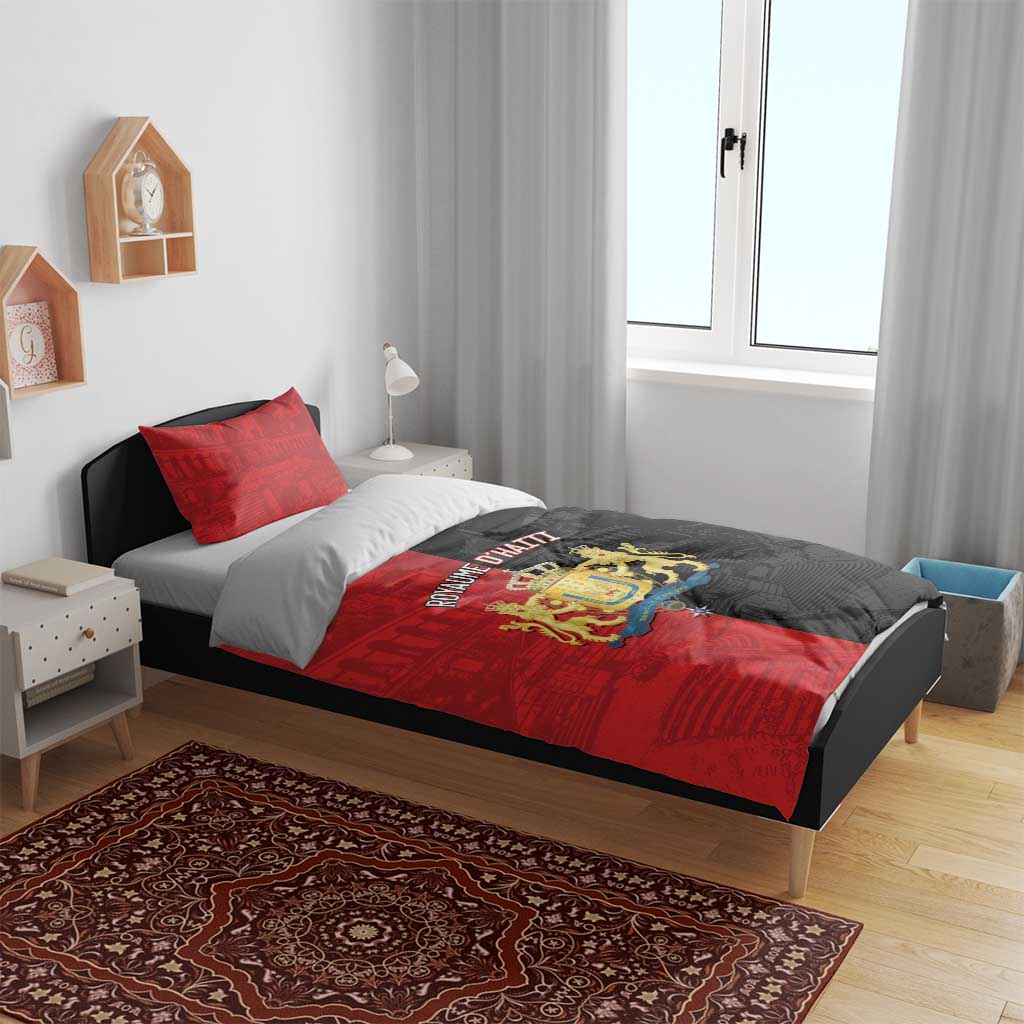 Kingdom of Haiti Bedding Set Sans-Souci Palace Flag Style - Wonder Print Shop