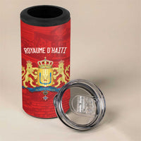 Personalized Kingdom of Haiti 4 in 1 Can Cooler Tumbler Sans-Souci Palace Flag Style - Wonder Print Shop