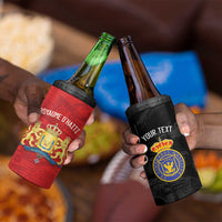 Personalized Kingdom of Haiti 4 in 1 Can Cooler Tumbler Sans-Souci Palace Flag Style - Wonder Print Shop