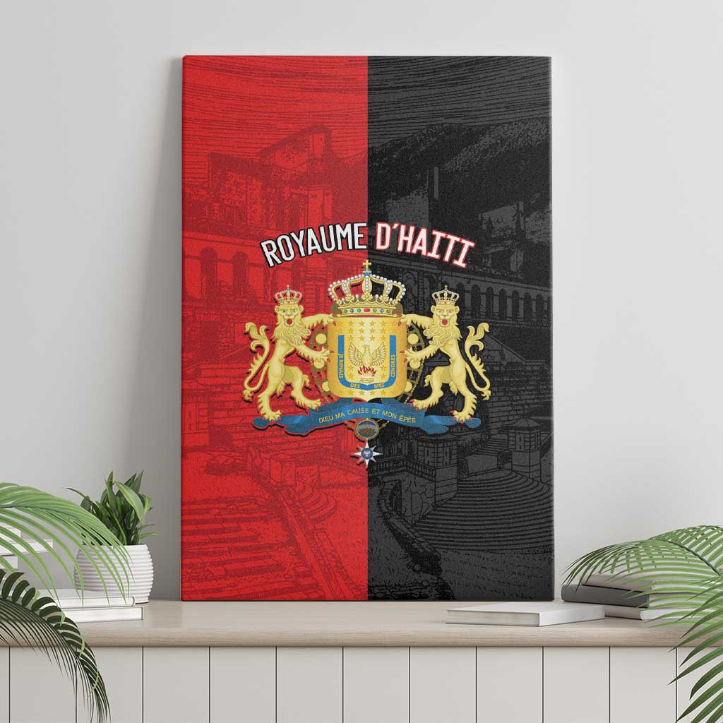 Kingdom of Haiti Canvas Wall Art Sans-Souci Palace Flag Style - Wonder Print Shop