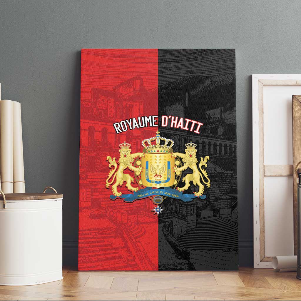 Kingdom of Haiti Canvas Wall Art Sans-Souci Palace Flag Style - Wonder Print Shop
