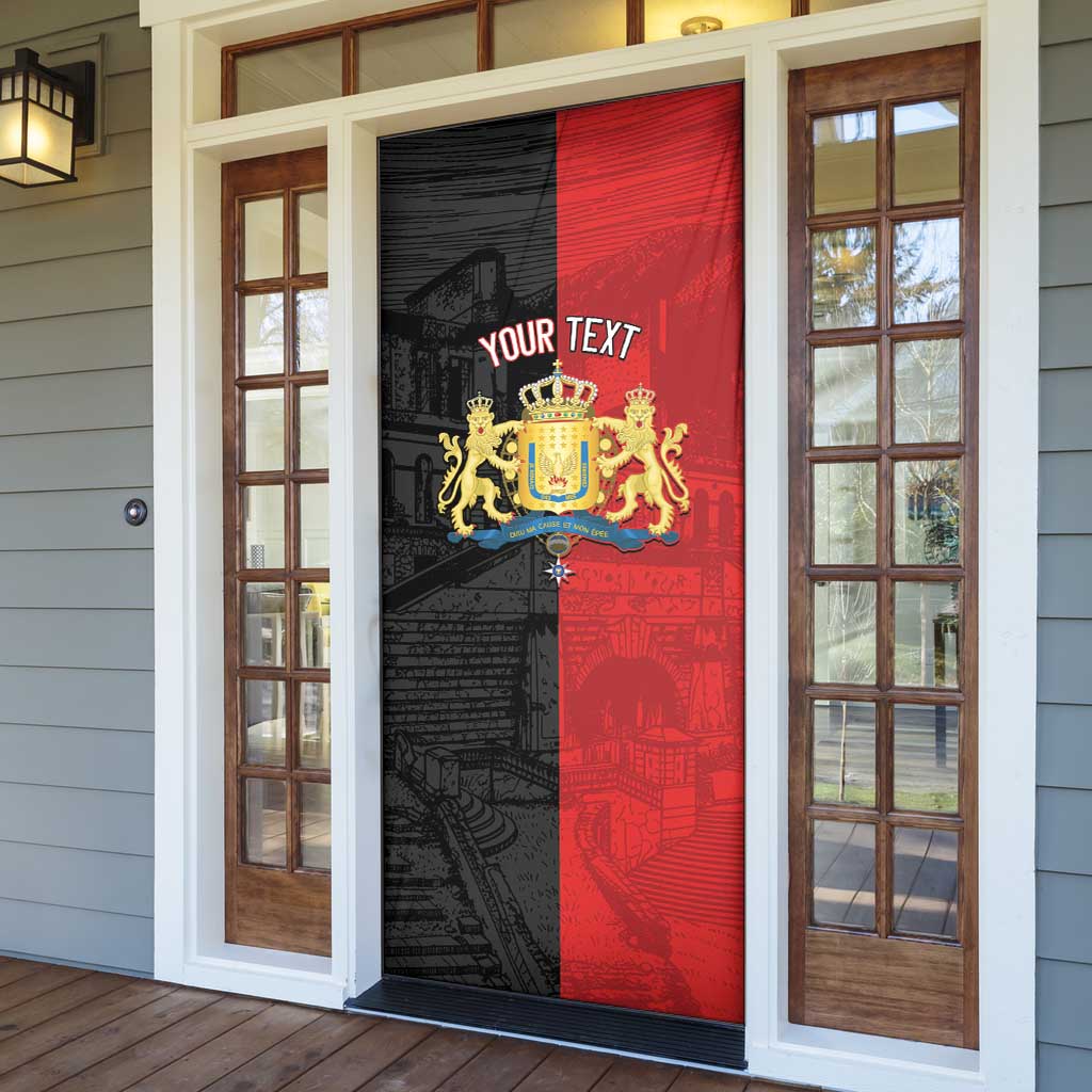 Personalized Kingdom of Haiti Door Cover Sans-Souci Palace Flag Style - Wonder Print Shop