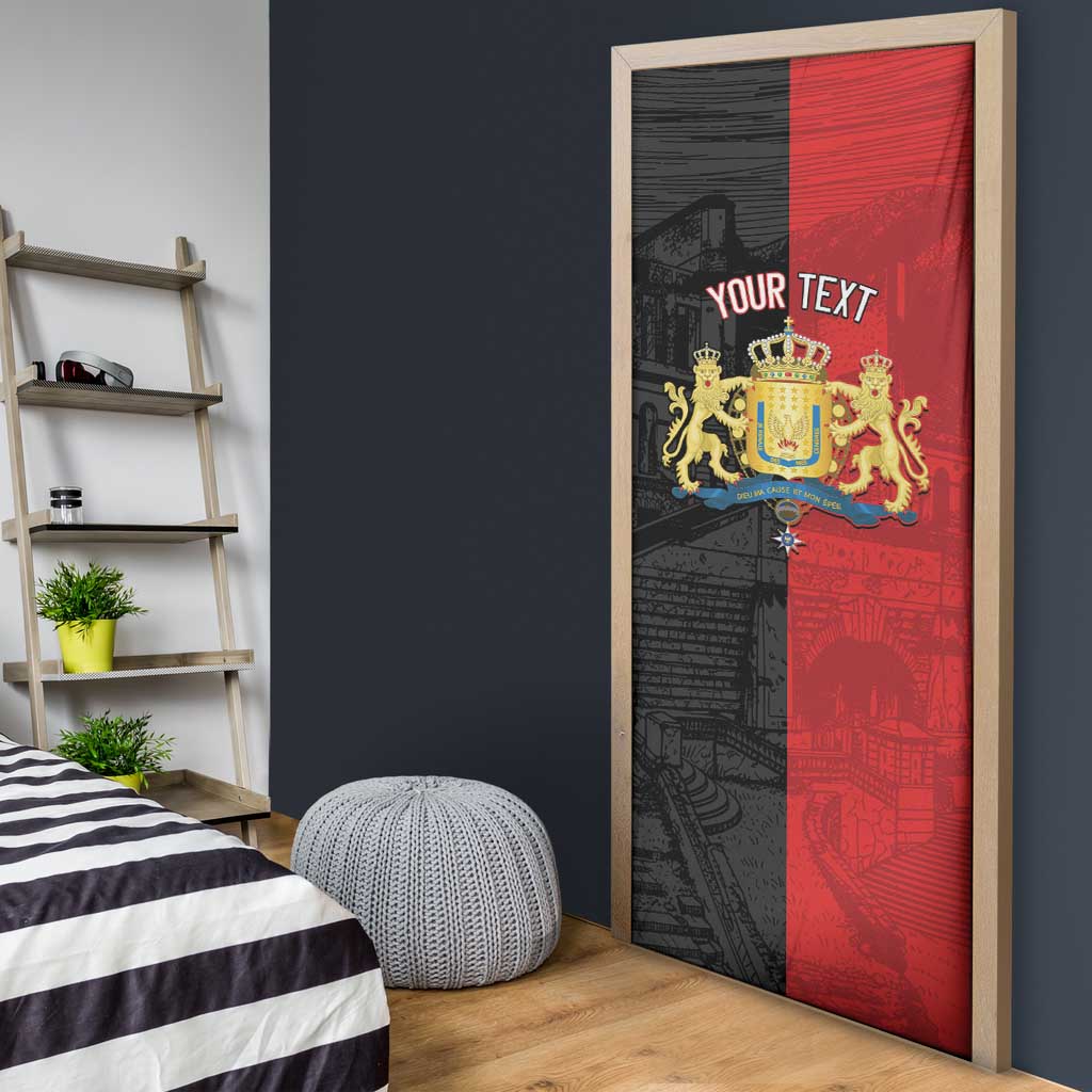 Personalized Kingdom of Haiti Door Cover Sans-Souci Palace Flag Style - Wonder Print Shop