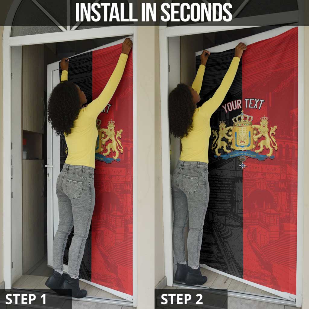 Personalized Kingdom of Haiti Door Cover Sans-Souci Palace Flag Style - Wonder Print Shop
