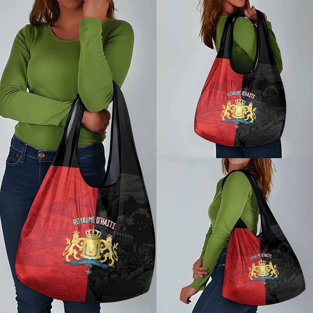 Kingdom of Haiti Grocery Bag Sans-Souci Palace Flag Style - Wonder Print Shop
