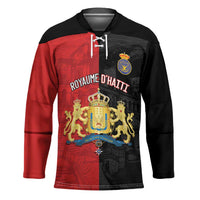 Personalized Kingdom of Haiti Hockey Jersey Sans-Souci Palace Flag Style - Wonder Print Shop
