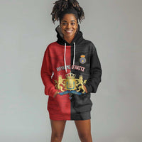Personalized Kingdom of Haiti Hoodie Dress Sans-Souci Palace Flag Style - Wonder Print Shop