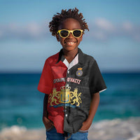 Personalized Kingdom of Haiti Kid Hawaiian Shirt Sans-Souci Palace Flag Style LT14