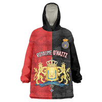 Personalized Kingdom of Haiti Kid Wearable Blanket Hoodie Sans-Souci Palace Flag Style - Wonder Print Shop