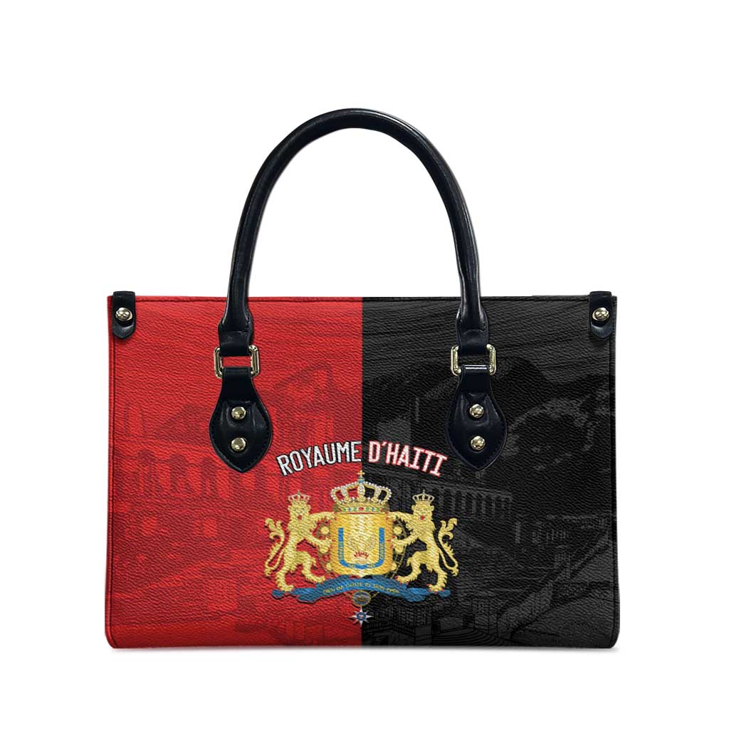 Kingdom of Haiti Leather Bag Sans-Souci Palace Flag Style - Wonder Print Shop