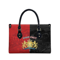 Kingdom of Haiti Leather Bag Sans-Souci Palace Flag Style - Wonder Print Shop