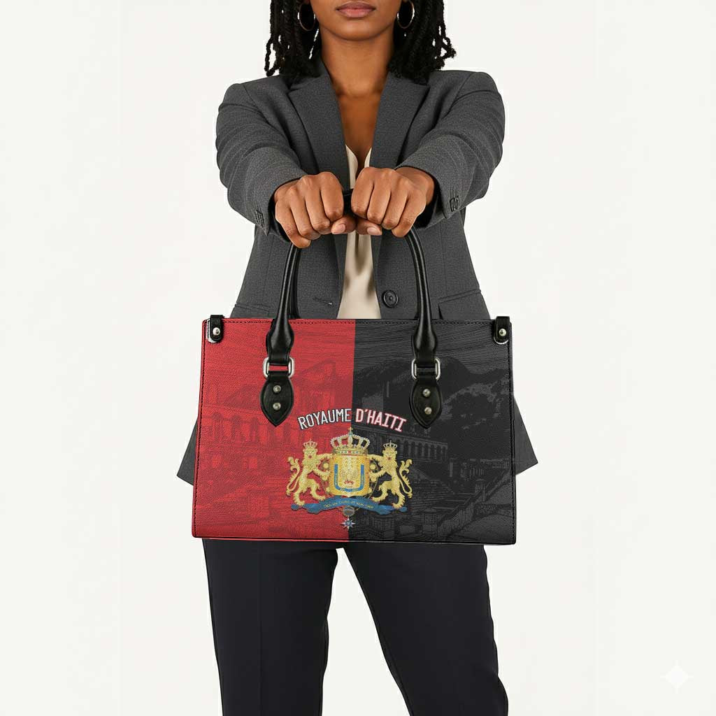 Kingdom of Haiti Leather Bag Sans-Souci Palace Flag Style - Wonder Print Shop