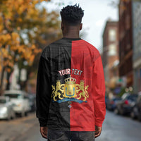 Personalized Kingdom of Haiti Long Sleeve Shirt Sans-Souci Palace Flag Style - Wonder Print Shop