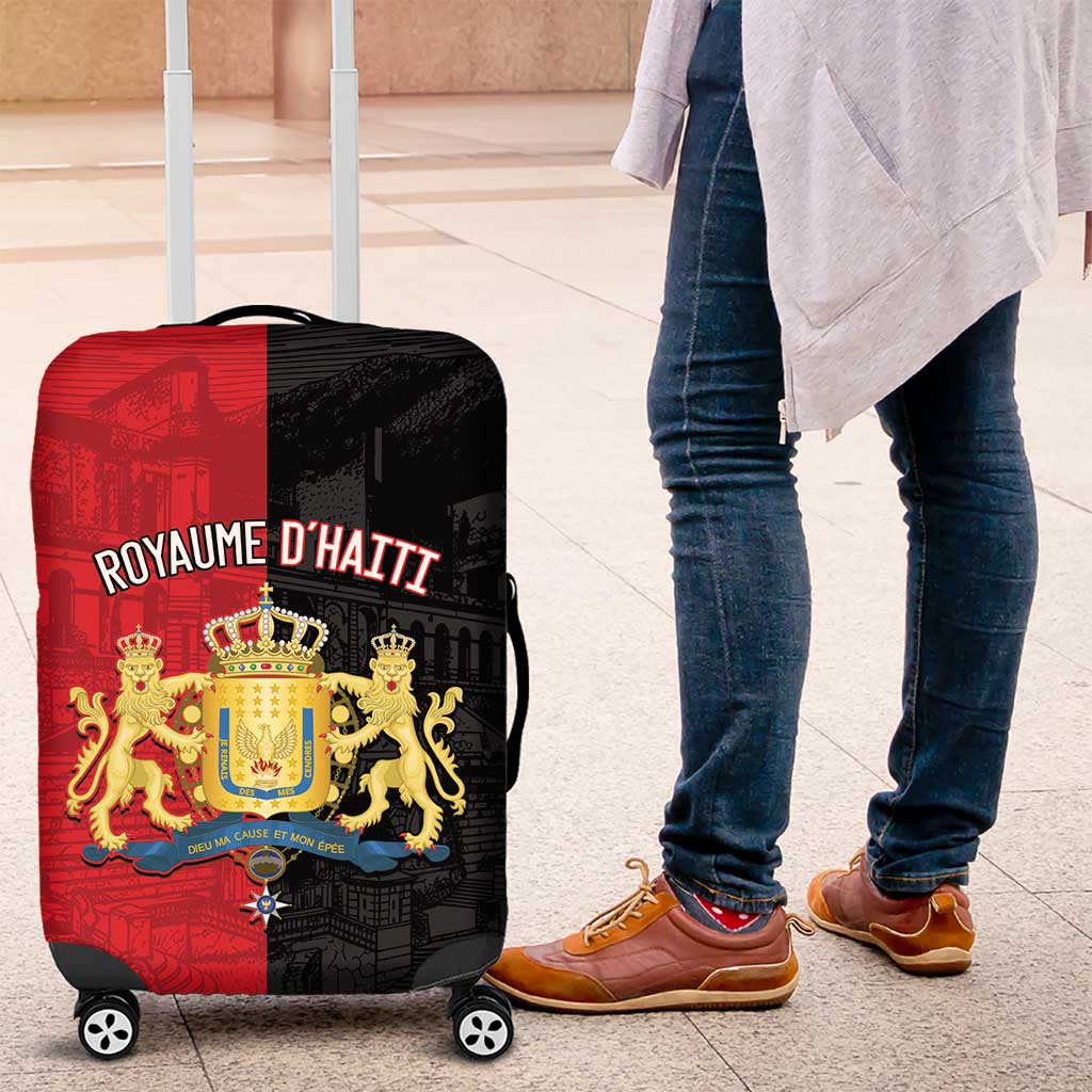 Kingdom of Haiti Luggage Cover Sans-Souci Palace Flag Style - Wonder Print Shop