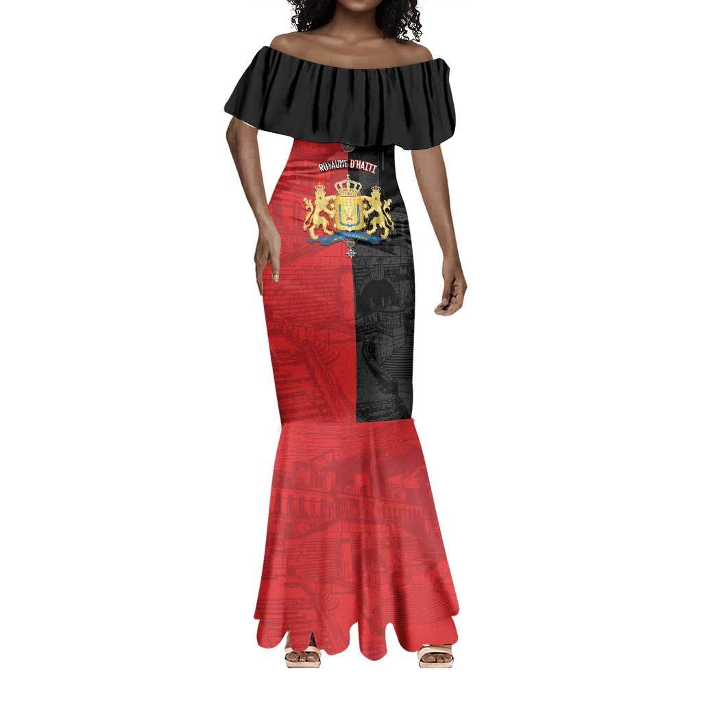 Personalized Kingdom of Haiti Mermaid Dress Sans-Souci Palace Flag Style LT14