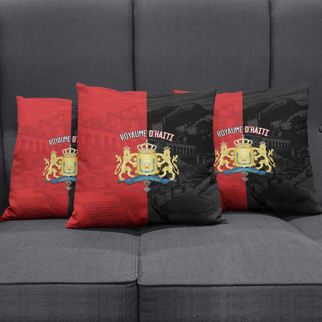 Kingdom of Haiti Pillow Cover Sans-Souci Palace Flag Style - Wonder Print Shop