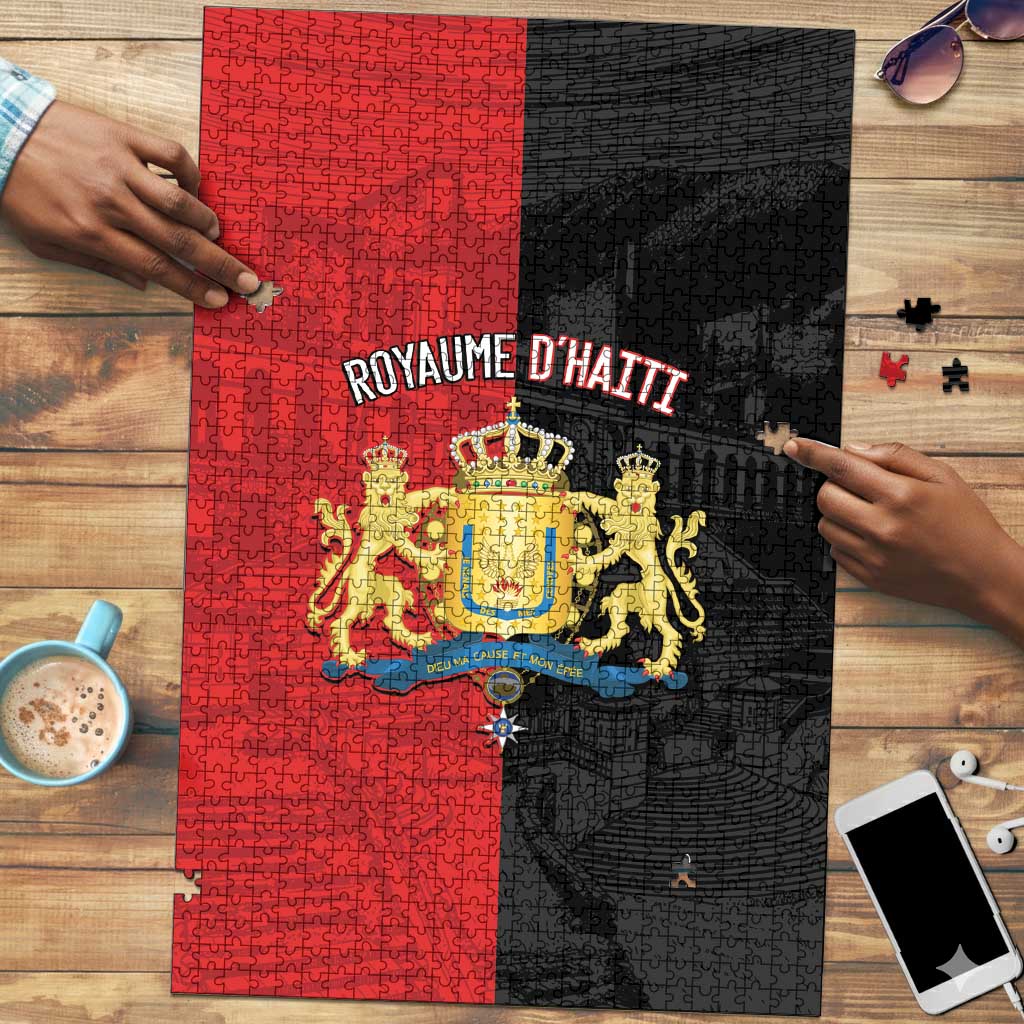 Kingdom of Haiti Puzzle Sans-Souci Palace Flag Style - Wonder Print Shop