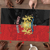Kingdom of Haiti Puzzle Sans-Souci Palace Flag Style - Wonder Print Shop