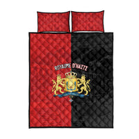 Kingdom of Haiti Quilt Bed Set Sans-Souci Palace Flag Style - Wonder Print Shop