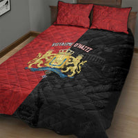 Kingdom of Haiti Quilt Bed Set Sans-Souci Palace Flag Style - Wonder Print Shop