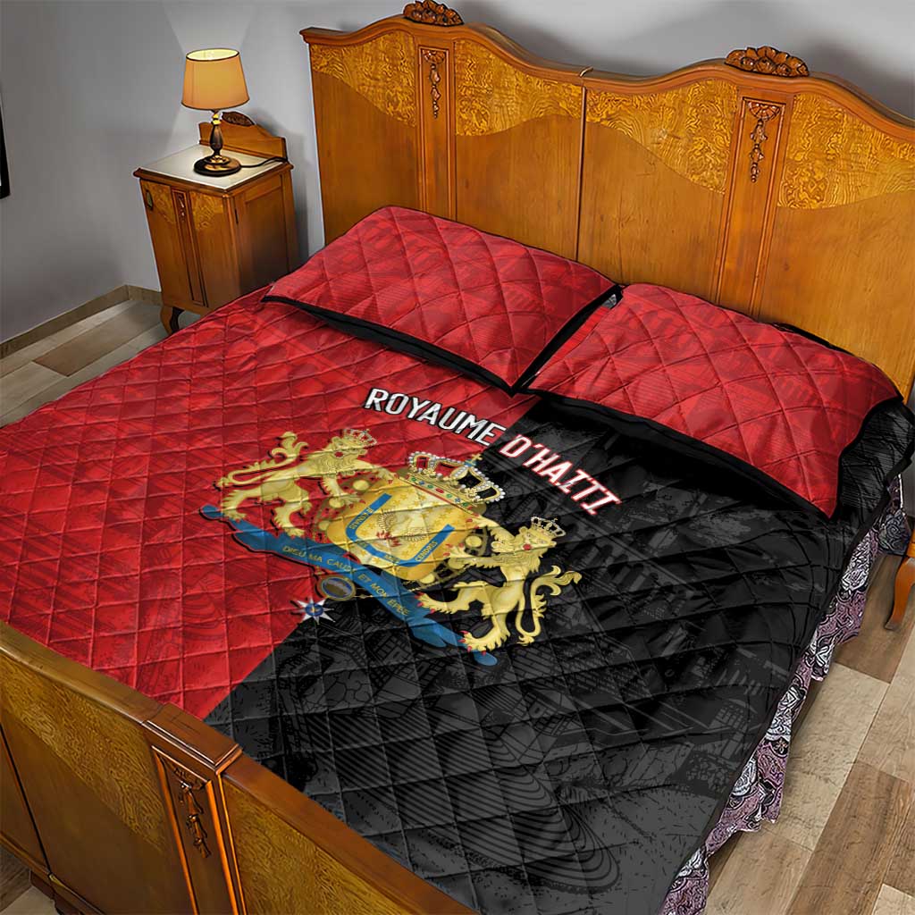 Kingdom of Haiti Quilt Bed Set Sans-Souci Palace Flag Style - Wonder Print Shop