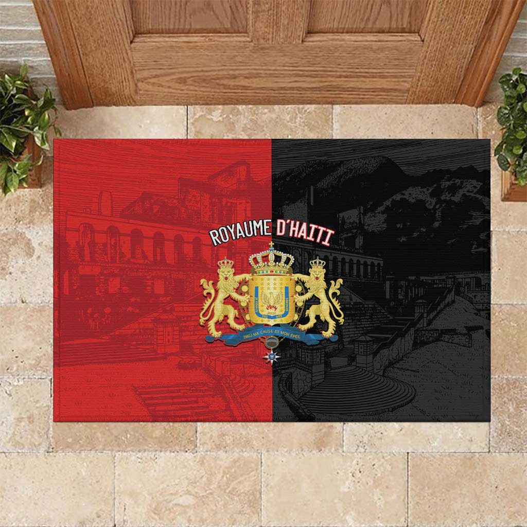 Kingdom of Haiti Rubber Doormat Sans-Souci Palace Flag Style - Wonder Print Shop