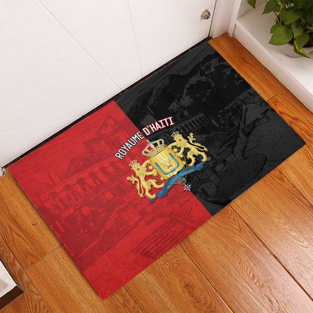 Kingdom of Haiti Rubber Doormat Sans-Souci Palace Flag Style - Wonder Print Shop