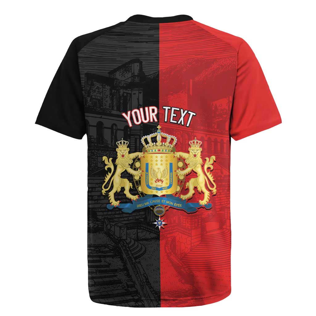 Personalized Kingdom of Haiti Rugby Jersey Sans-Souci Palace Flag Style LT14