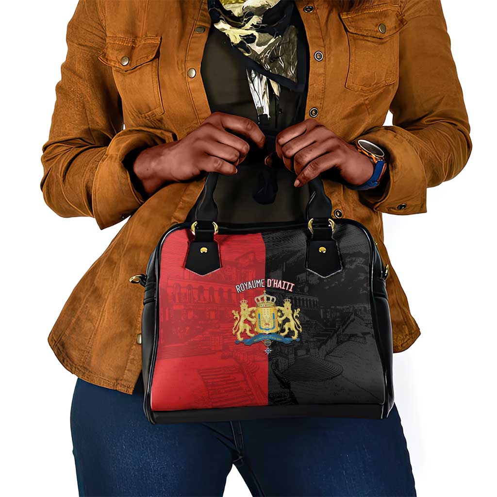 Kingdom of Haiti Shoulder Handbag Sans-Souci Palace Flag Style - Wonder Print Shop